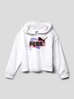 Puma Hoodie Mit Label-Print - Weiß