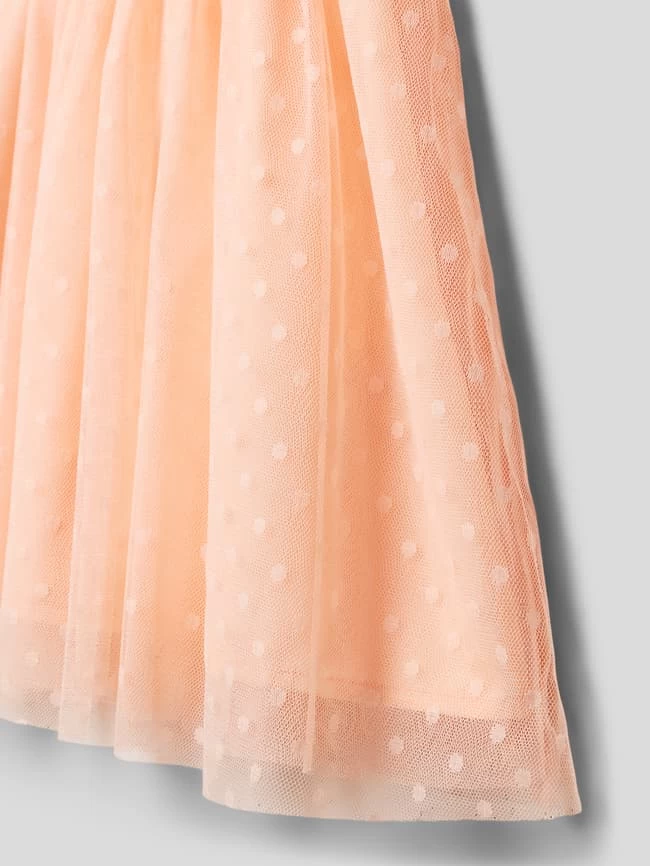 Name It Kleid Aus Tüll Mit Blickdichtem Unterkleid Modell 'VABOSS' - Apricot 2 Name It Kleid Aus Tüll Mit Blickdichtem Unterkleid Modell 'VABOSS' - Apricot – Bild 2