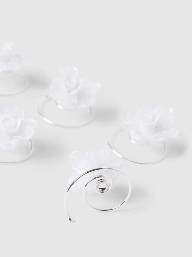 Weise Anstecknadel In Metallic Im 3er-Pack - Weiß 3 Weise Anstecknadel In Metallic Im 3er-Pack - Weiß – Bild 3