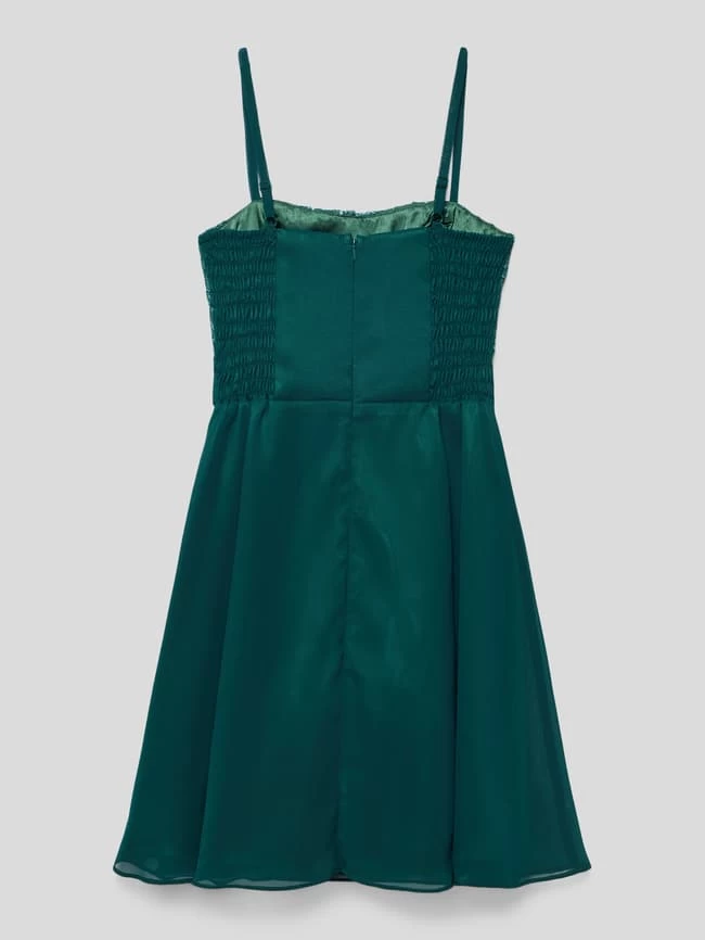 G.O.L. Kleid Mit Floralem Detail - Dunkelgrün 3 G.O.L. Kleid Mit Floralem Detail - Dunkelgrün – Bild 3