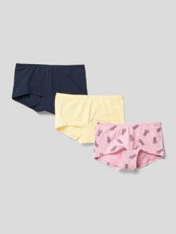 Schiesser Trunks Mit Allover-Muster Im 3er-Pack - Rosa
