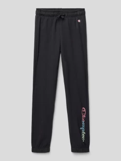 CHAMPION Sweatpants Mit Label-Details - Schwarz