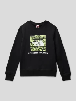 The North Face Sweatshirt Mit Label-Prints - Schwarz