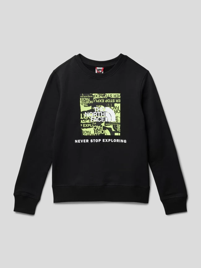 The North Face Sweatshirt Mit Label-Prints - Schwarz 1 The North Face Sweatshirt Mit Label-Prints - Schwarz