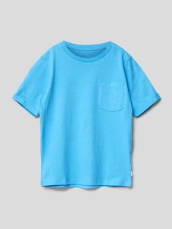 Tom Tailor T-Shirt Mit Brusttasche - Blau