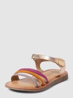 Gioseppo Zehentrenner Mit Label-Details Modell 'ANGEJA' - Gold